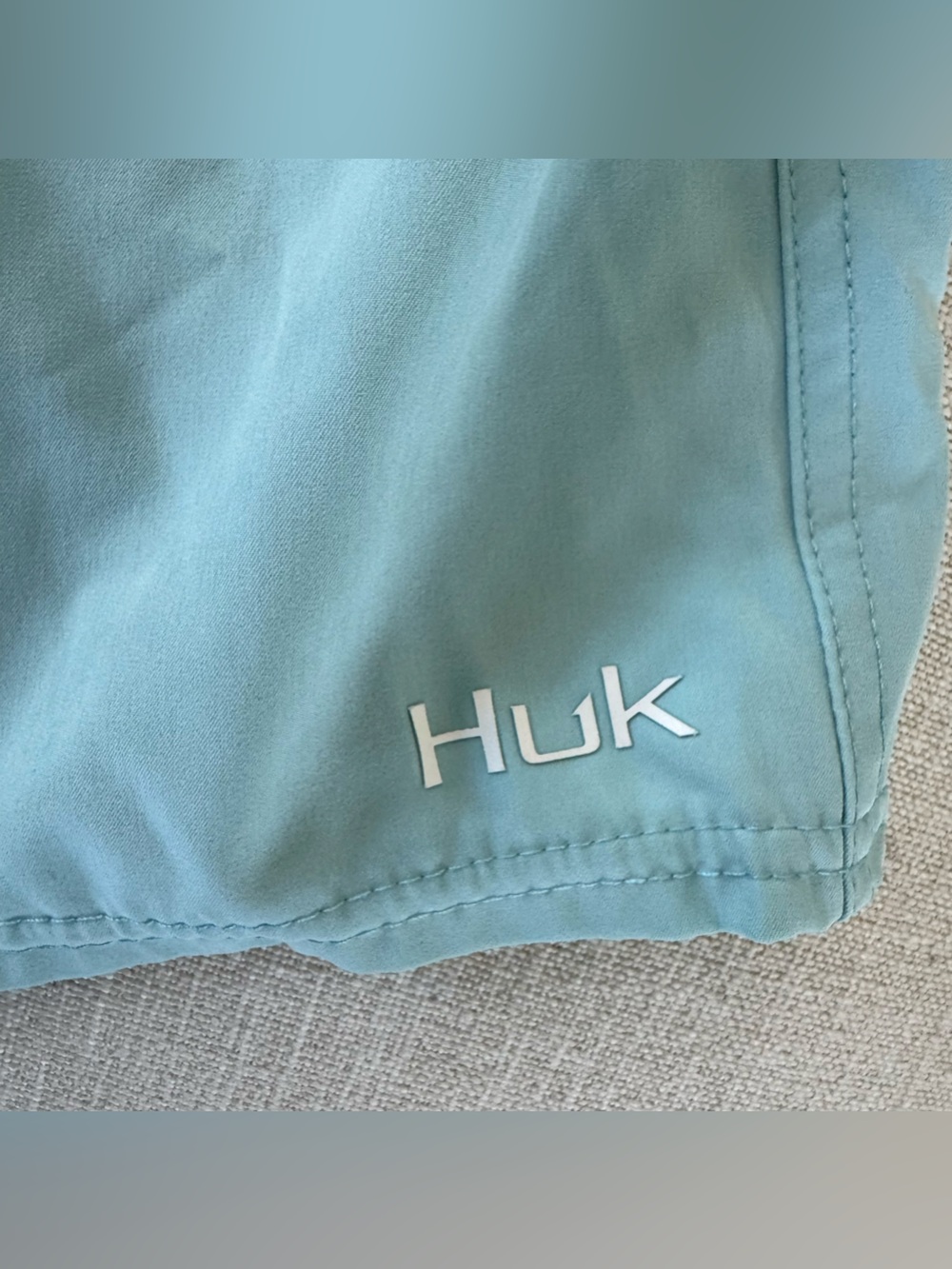 Huk Light Teal Women's Performance Shorts - Picture 3 of 4